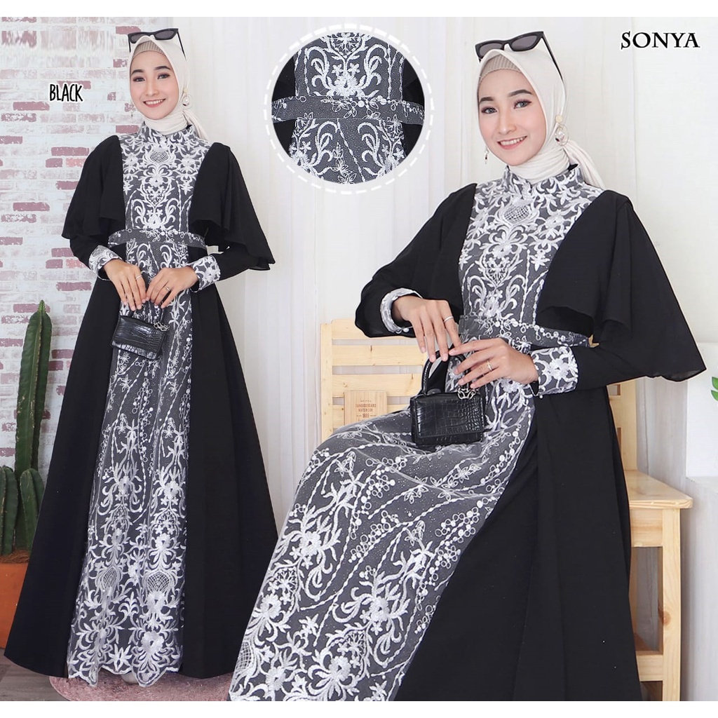 DRESS MUSLIM SONYA GAMIS JUMBO TILE MURAH GAMIS SYARI BUSUI BRIDESMAID DRESS PESTA LAMARAN LEBARAN