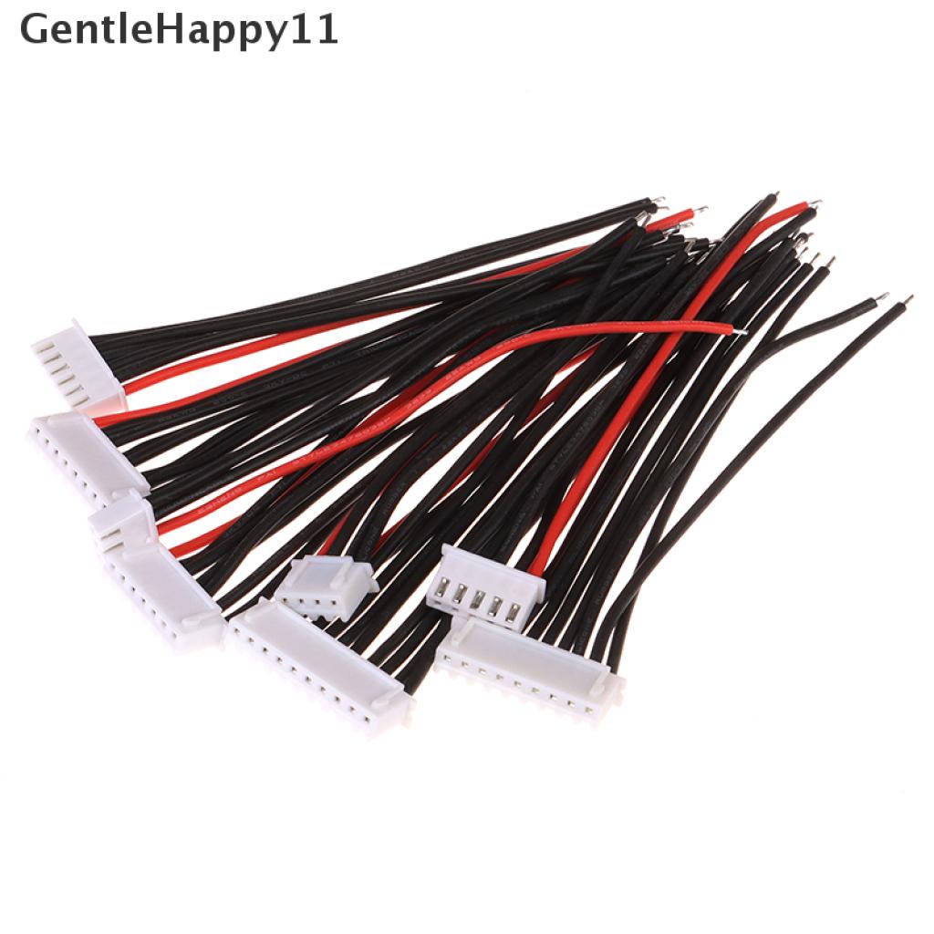 Gentlehappy 5Pcs 2-10P LiPo Baterai Balance Charger Kabel Kawat 22AWG JST-XH Balancer Cable