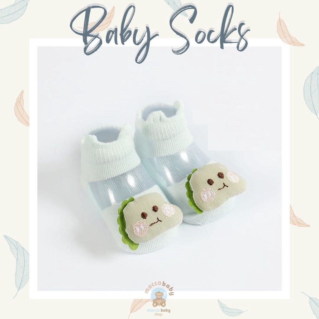 MBSS - Kaos Kaki Bayi Anak Laki Laki Perempuan Import Berkualitas newborn - 12 Bulan / HOLLOW