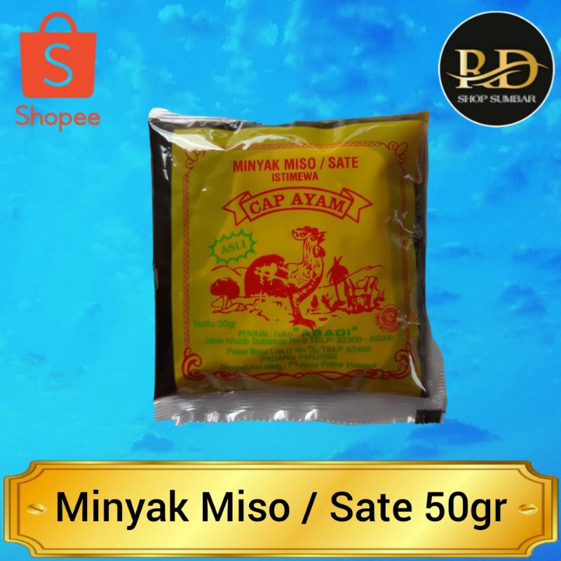 

Minyak Miso / Sate | Istimewa | Cap Ayam | Bumbu | 50gr