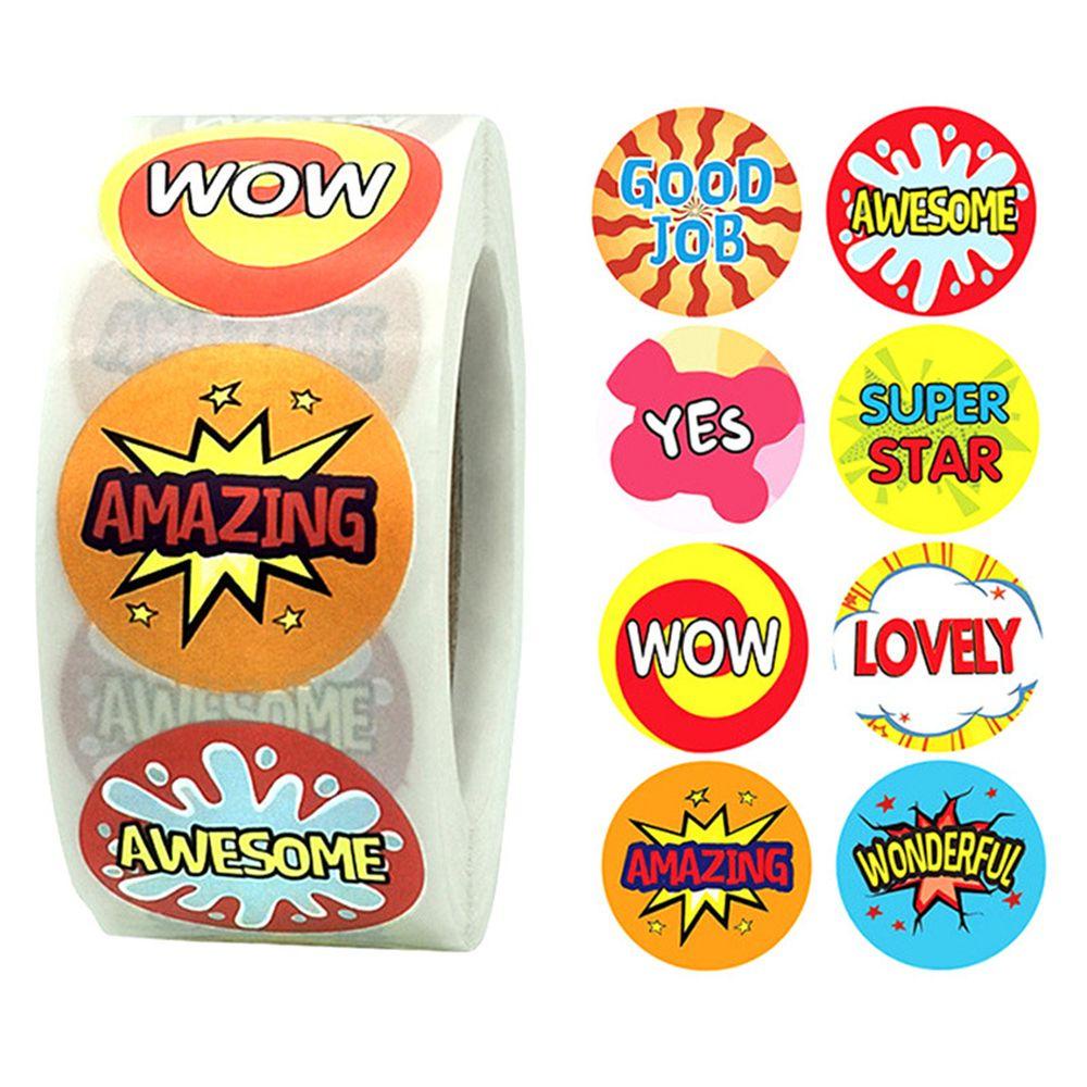 Preva Thank You Stickers Diary Scrapbooking Stiker Untuk Usaha Kecil Label Perekat Amplop Kemasan Packaging Label Hadiah Dekorasi Happy Birthday