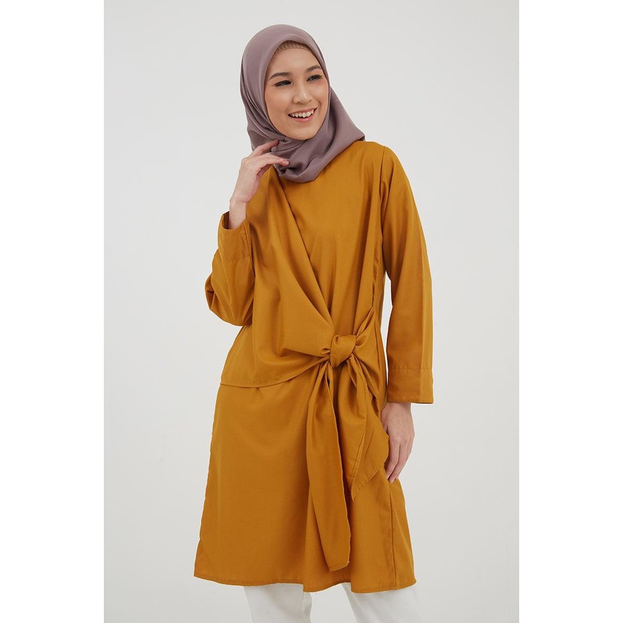 TUNIK FASHION WANITA MURAH STYLE KEREN / Hijabenka - Khansa Tunik Mustard