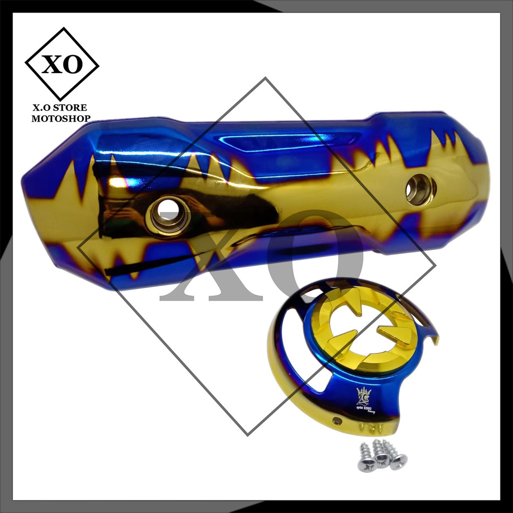 Tameng knalpot zoomer cover tutup knalpot Tulisan Thailand tameng knalpot variasi beat scoopy vario 