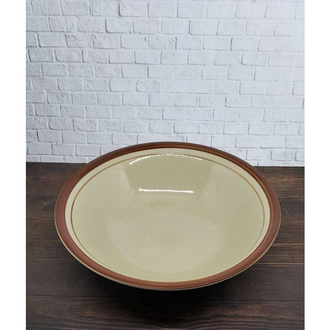 MANGKOK MAKAN BELING COKLAT 1 LUSIN MANGKOK KERAMIK BELING