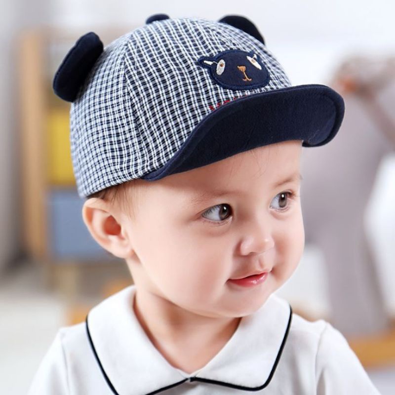 [BISA COD] Topi Fashion Bayi motif beruang yoursmile  / Topi Anak Laki laki Perempuan