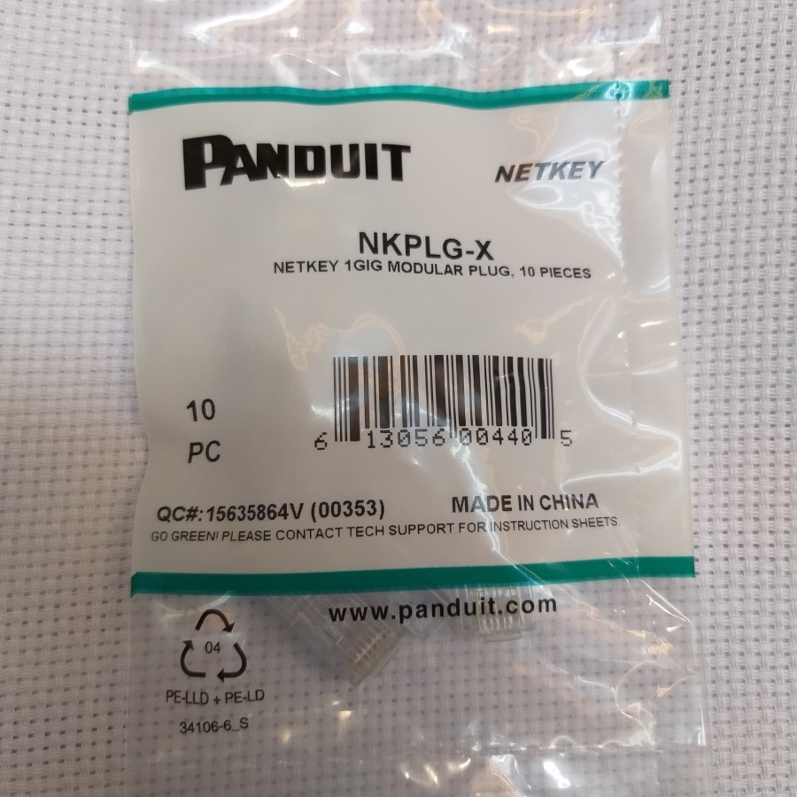 panduit modular plug rj 45 konektor NETKEY NKPLG-X @10BH