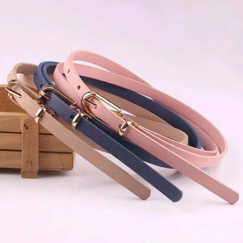 Real Pict ! COD | BELT IKAT PINGGANG WANITA KOREA~Aksesoris Wanita Minimalis | Bahan Kulit PU