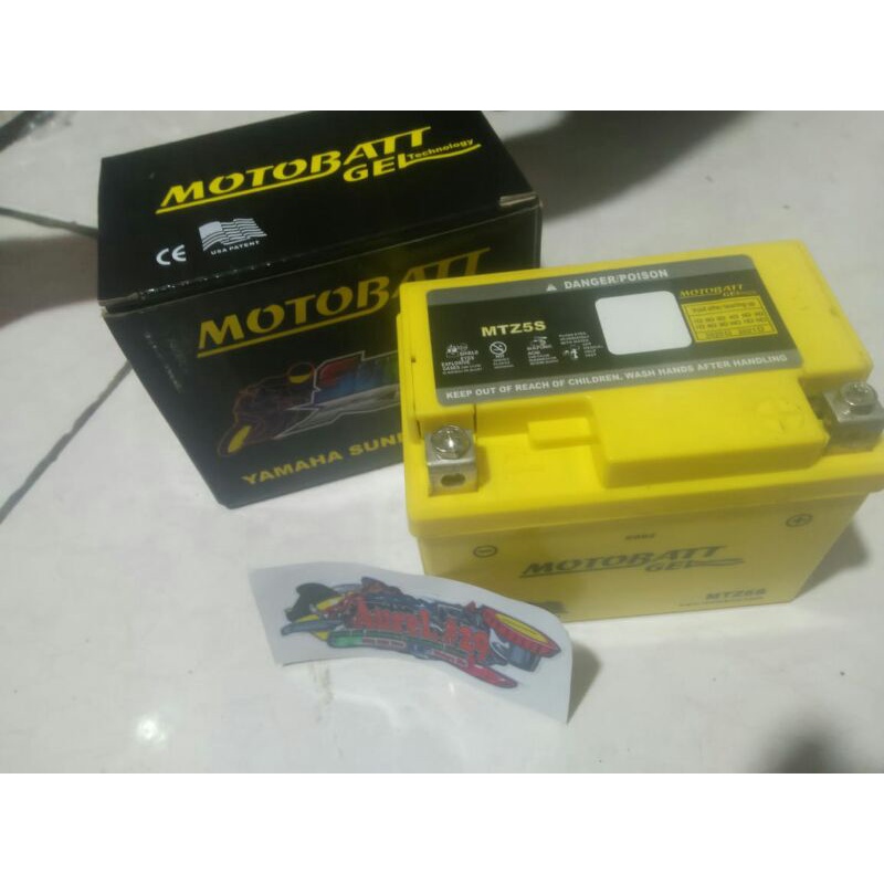 Aki Kering/Accu Kering Racing Motobatt  For Ninja R/RR/SS/Vixion Dll