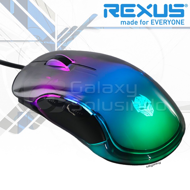 Rexus BARA X17 Crystal RGB Gaming Mouse