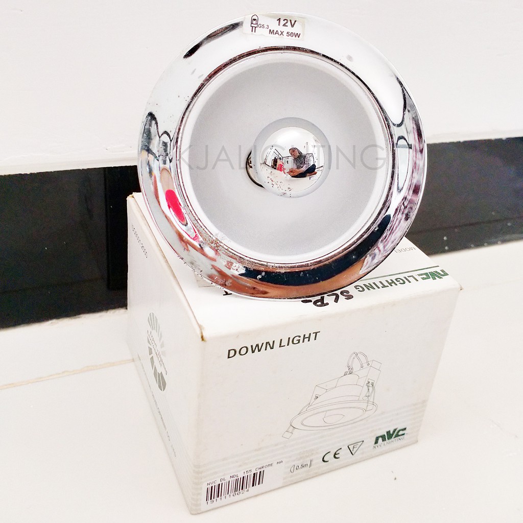 Downlight MR16 Interior Warna Silver Fokus Pencahayaan