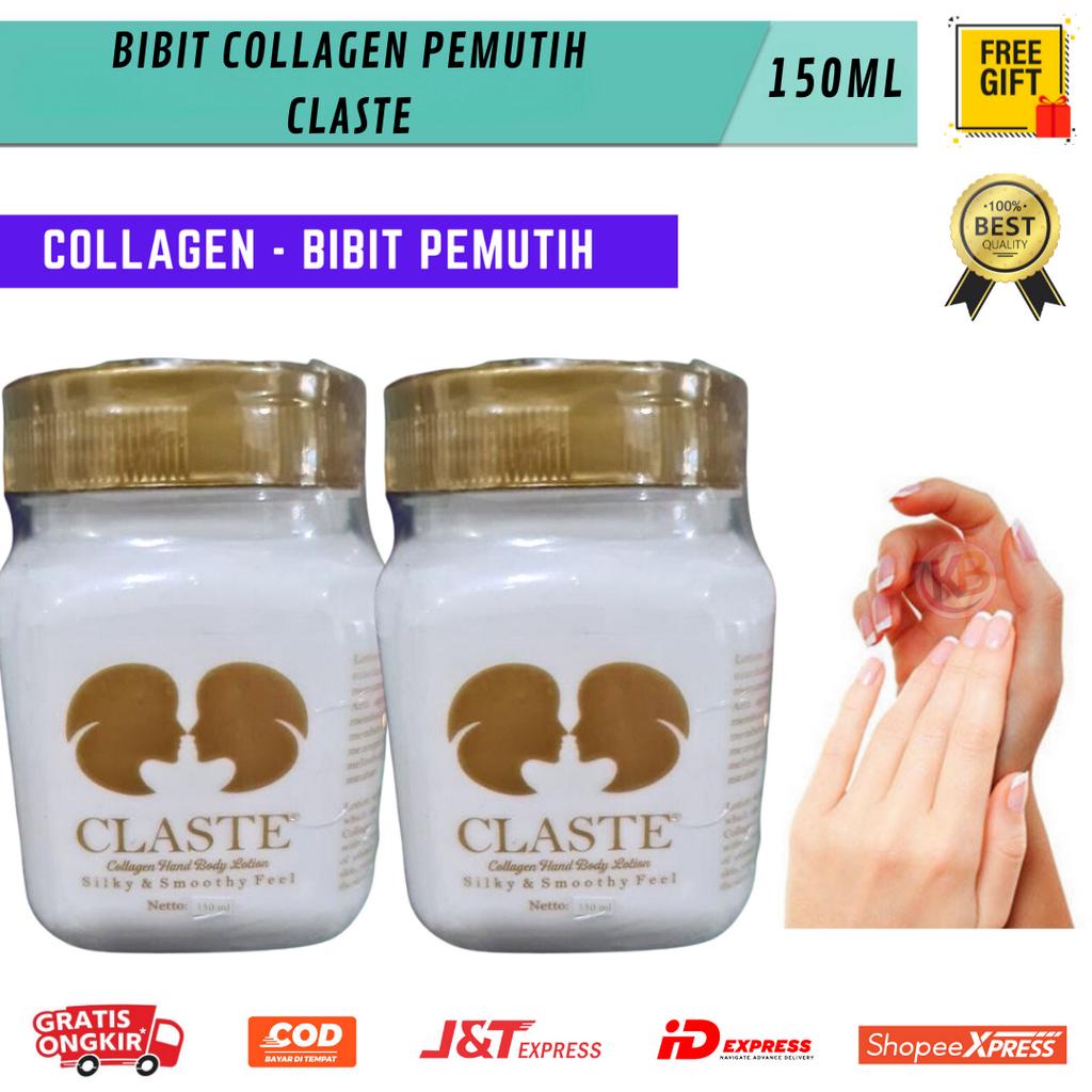 Handbody Pemutih Badan Claste 150ML HALAL & BPOM/ Bibit Collagen Pemutih/  Bibit Collagen Hand Body 