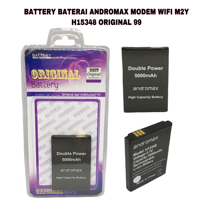 BATTERY BATERAI ANDROMAX MODEM WIFI M2Y H15348 ORIGINAL 99