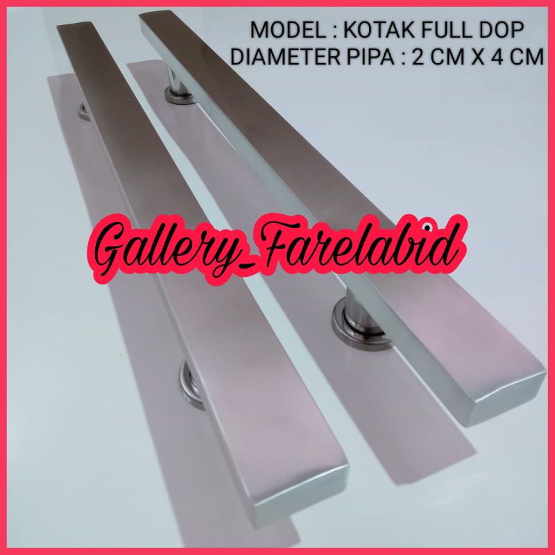 Handle Pintu Rumah 1 Meter Gagang Pintu Stainless Steel 100 Cm Pegangan Tarikan Pintu Kupu Tarung Minimalis 80 Cm