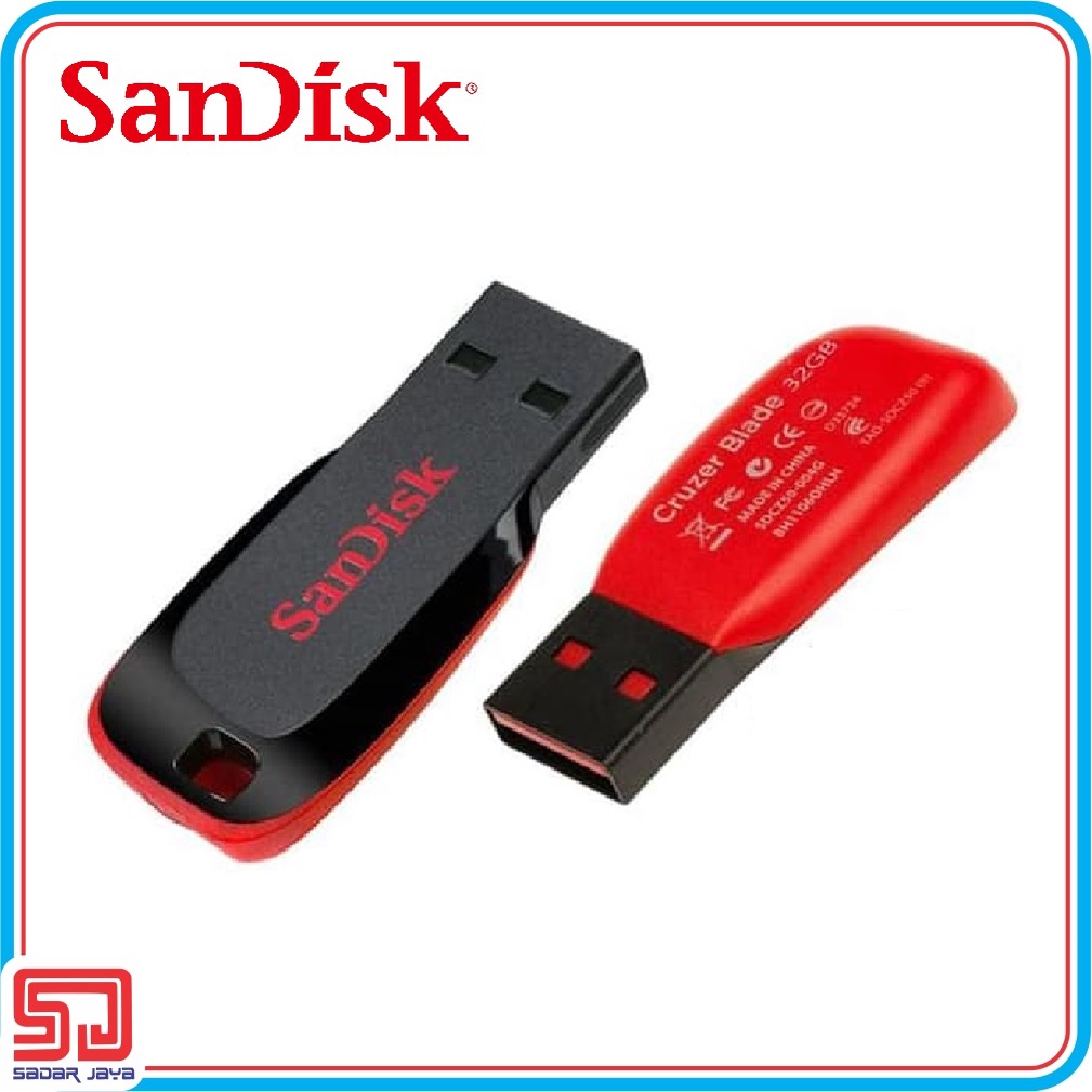 Flashdisk Sandisk 32GB Cruzer Blade USB Drive Original