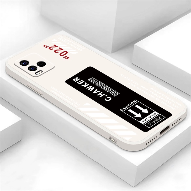 Label Fashion Case Redmi 10C Redmi Note 11S 11 Pro 10A 9C 9T 9A Note10 5G Note 10S Note9 Note8 Note7 Poco M3 Pro X3 Pro NFC Merek Kepribadian Kreatif Hitam Dan Putih Soft Cover