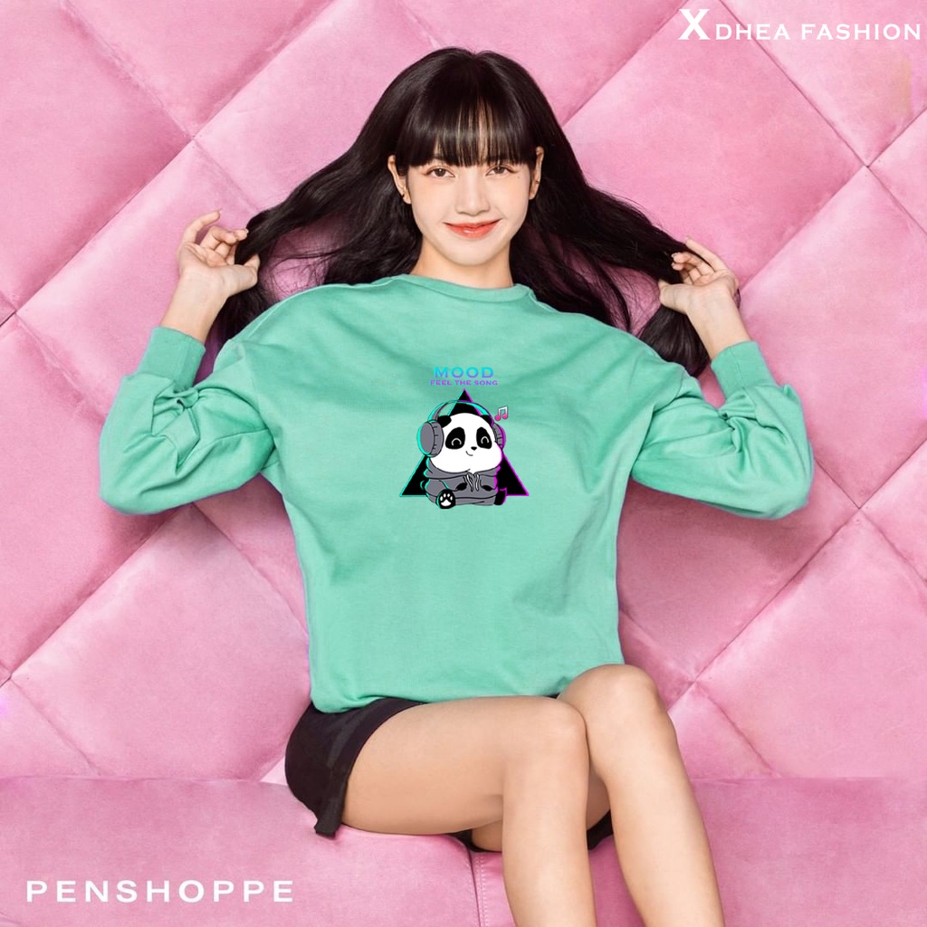 Panda Mood Feel The Song Sweater Unisex | Dhea Fashion