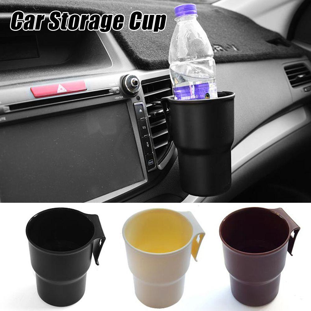 Pineapple Car Storage Cup Bahan Plastik Multi Posisi Mounting Dengan Klip Outlet Udara Tempat Sampah Mini