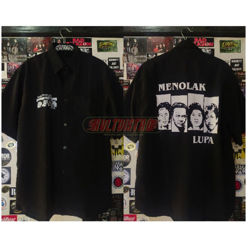 Kemeja Menolak Lupa / aktivis / Wiji Thukul / Munir / Marsinah / Tan Malaka