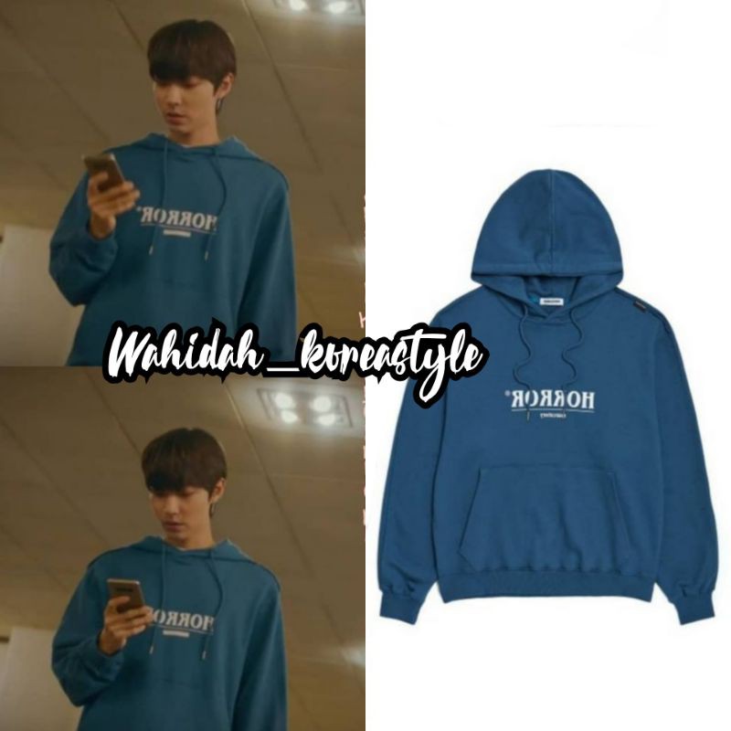 Jaket Hoodie Hwang In Yeop / Seojun True Beauty "Horror" Baju Idol K-Pop Fashion