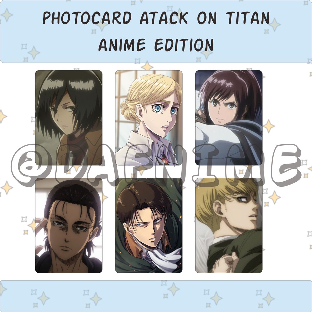 PHOTOCARD ATTACK ON TITAN ANIME EDITION