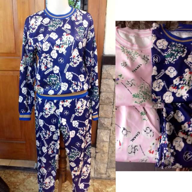 Setelan Wanita Vino Chanel Set Import