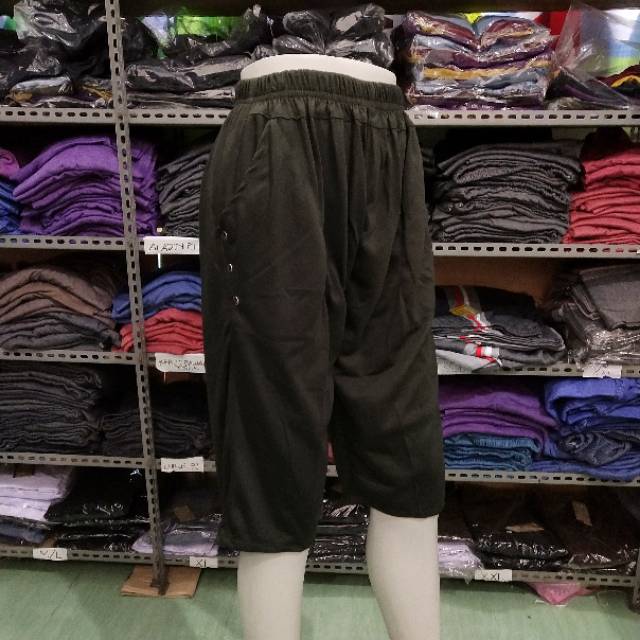 { FREE ONGKIR } COD Celana Wanita jumbo 3/4 murah Bahan tebal Jumbo Pendek celana pendek jumbo wanit