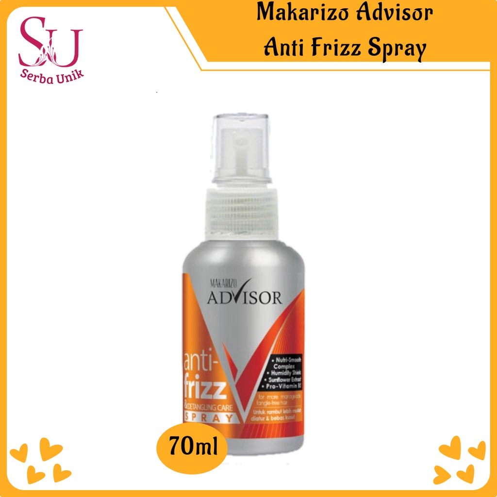 Makarizo Advisor Anti Frizz &amp; Detangling Care Spray 70ml &amp; 240ml