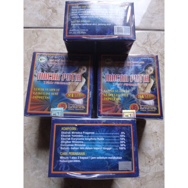 KAPSUL MACAN PUTIH