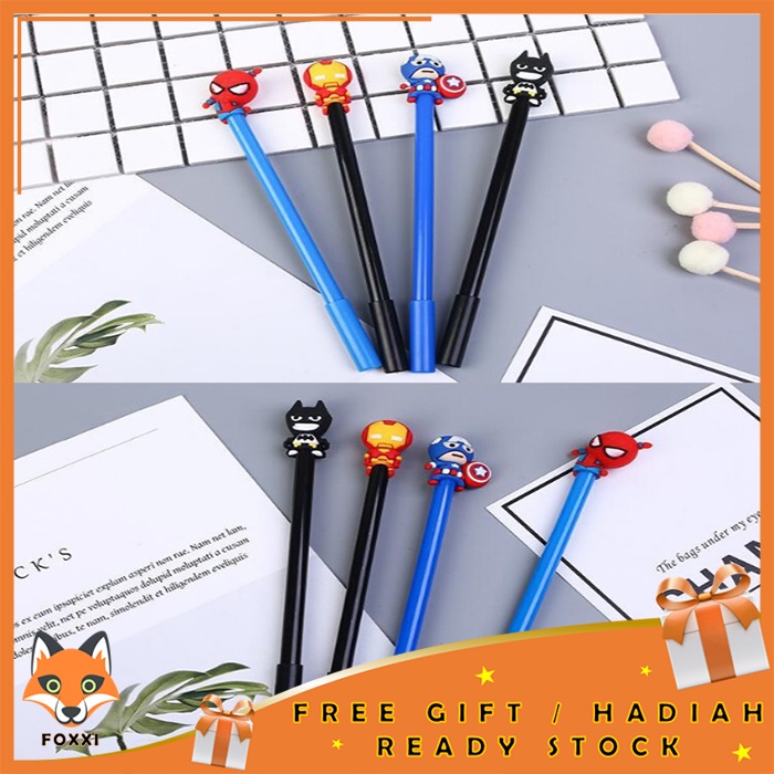 

Foxxi - Pulpen Bentuk Superhero Gel Pen / Ballpoint Sekolah / Pena Import