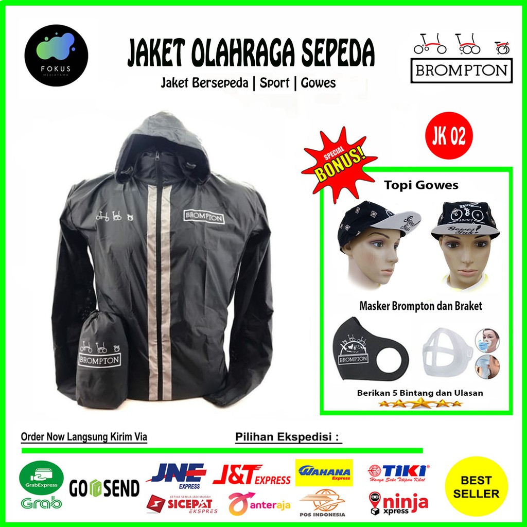 Brompton Jacket - Jaket Sepeda Lipat Brompton - Hitam