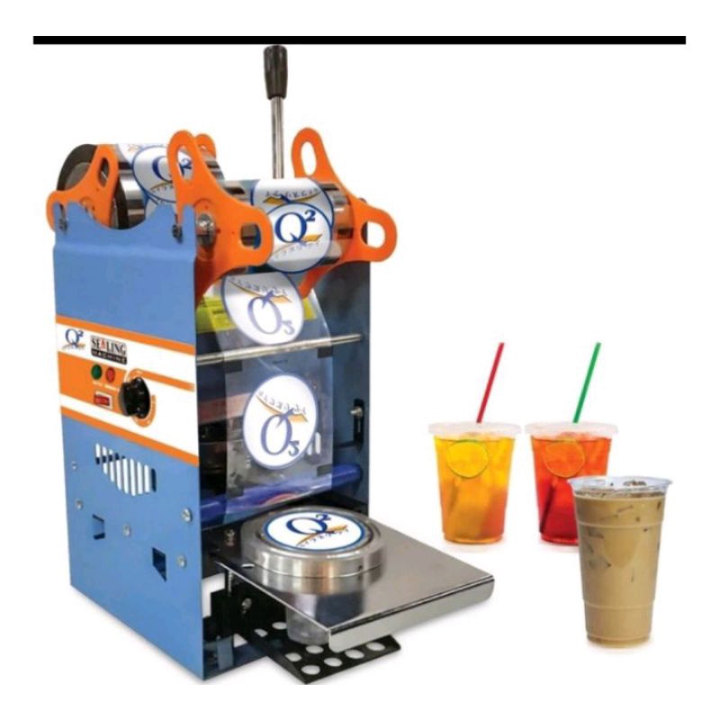 Jual Q2 Sealing Machine Mesin Cup Sealer Press Gelas Plastik Minuman
