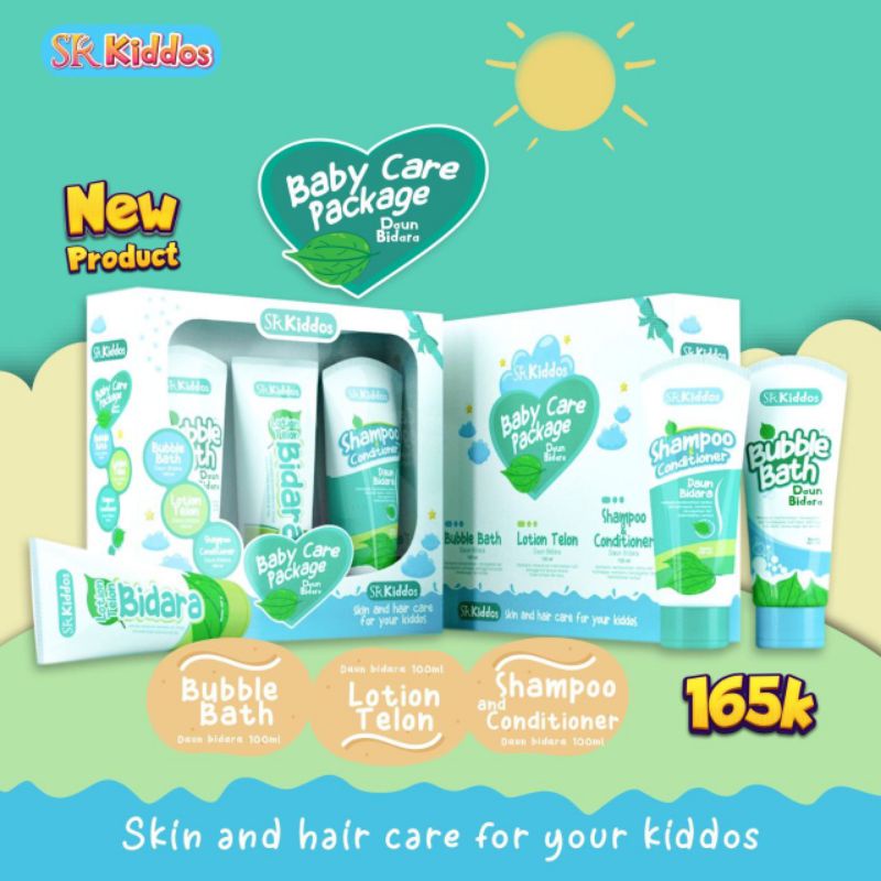 SRkiddos SR12 HERBAL SKINCARE BPOM kids Telon lotion Daun bidara Buble bath Shampoo conditioner baby