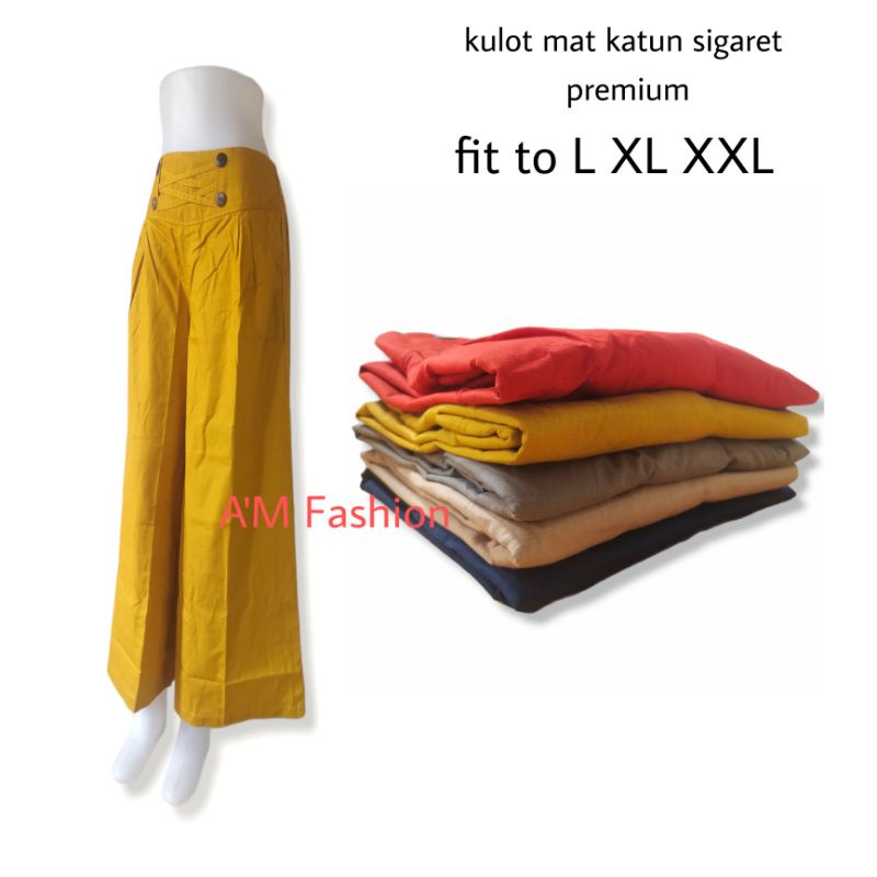 Bawahan wanita kulot sigaret kulot wanita terbaru kulot kekinian fit to L XL XXL