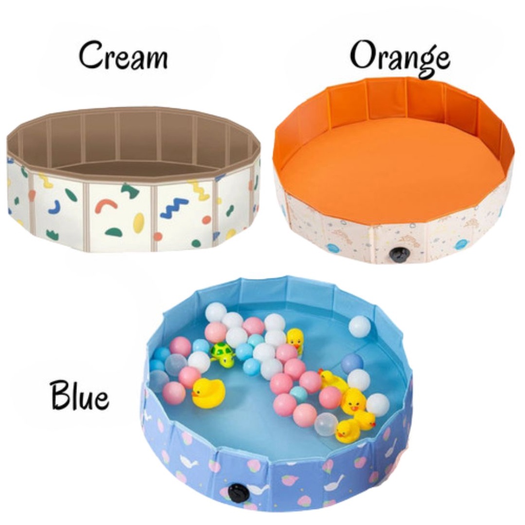 Kolam Mainan Folding Mat Pool Portable Korea / Kolam Lipat / art sensory mat / alas sensori | Miru Art Play Mat Waterproof Folding Pool Mat Sensory Mat Alas DUPE KOREA