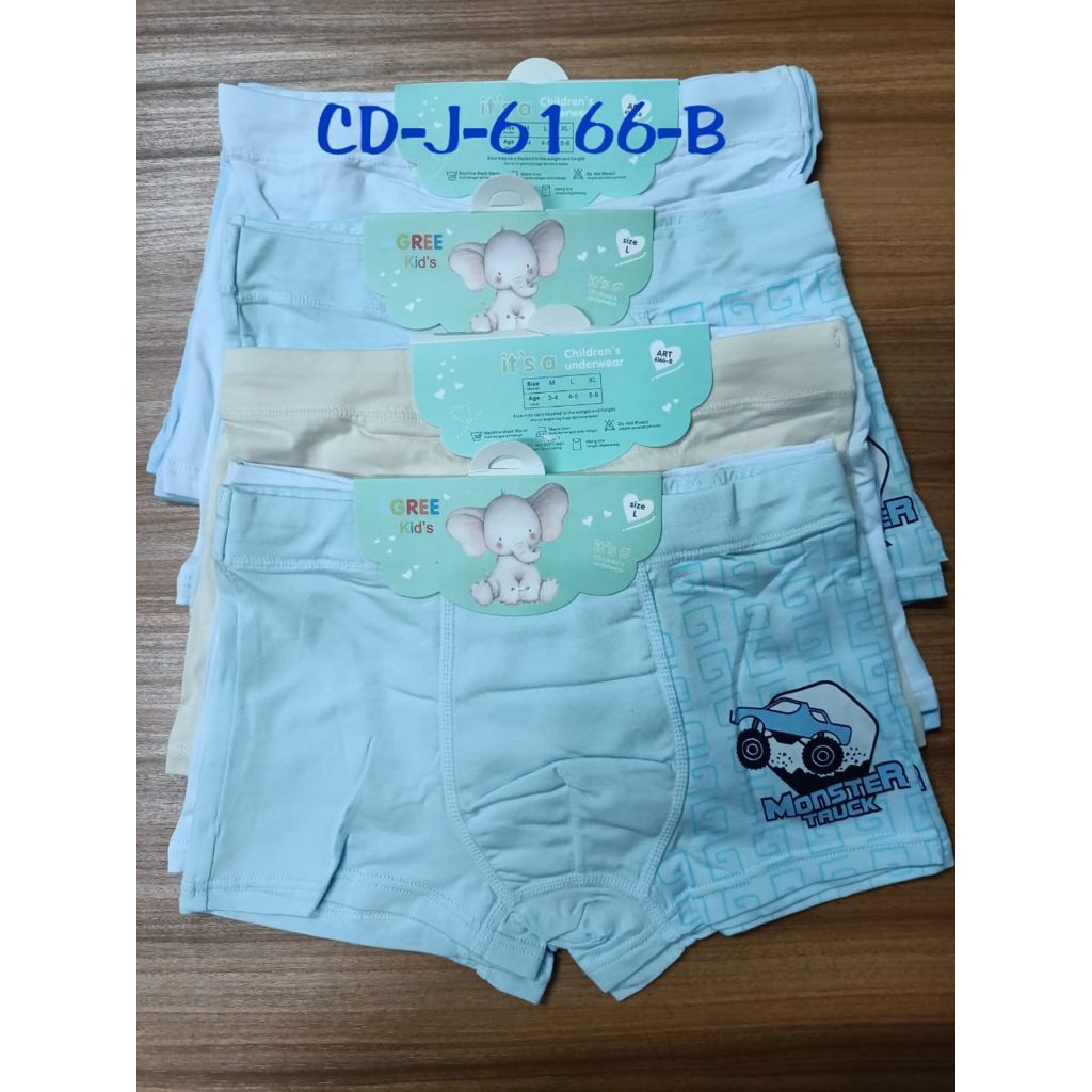 1 PCS Celana Dalam Boxer Anak Laki-laki Agree J6166 Baru