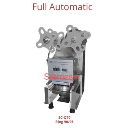 mesin cup Sealer full automatic SC-Q70 penyegel cup otomatis getra