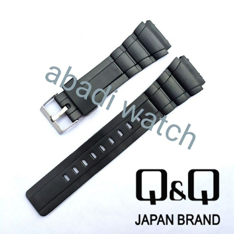 STRAP TALI KARET Q&amp;Q DATABANK SUPERIOR MMW-3 MMW3 MMW3P MMW3P101Y STRAP QQ QNQ RUBBER JAM TANGAN