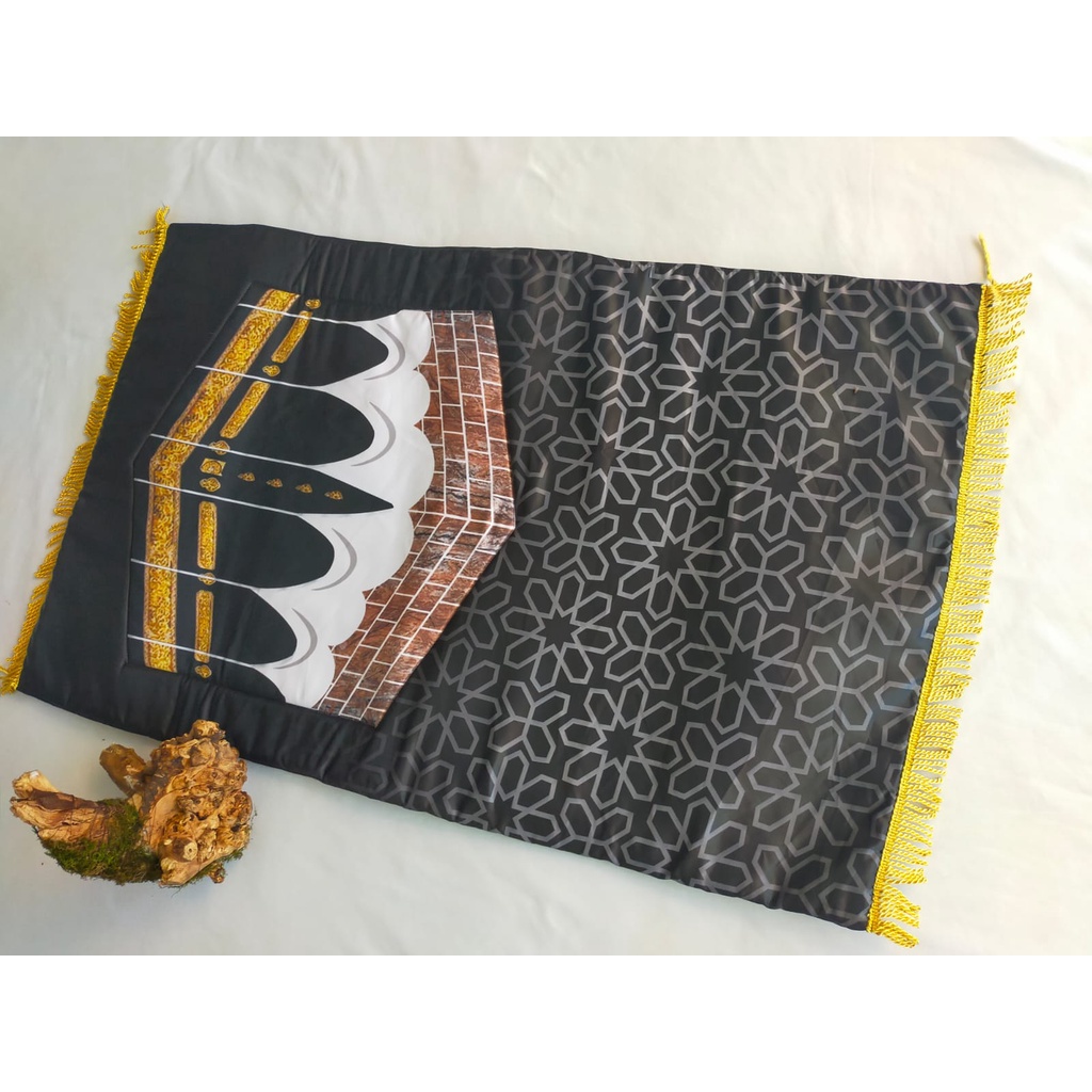 Sajadah Tebal Empuk Busa Motif Kiswah/Harga Grosir/Best Seller/Kameh.co