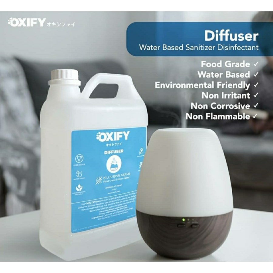 OXIFY Diffuser Water Based Sanitizer Disinfectant Airborne Japan 5L