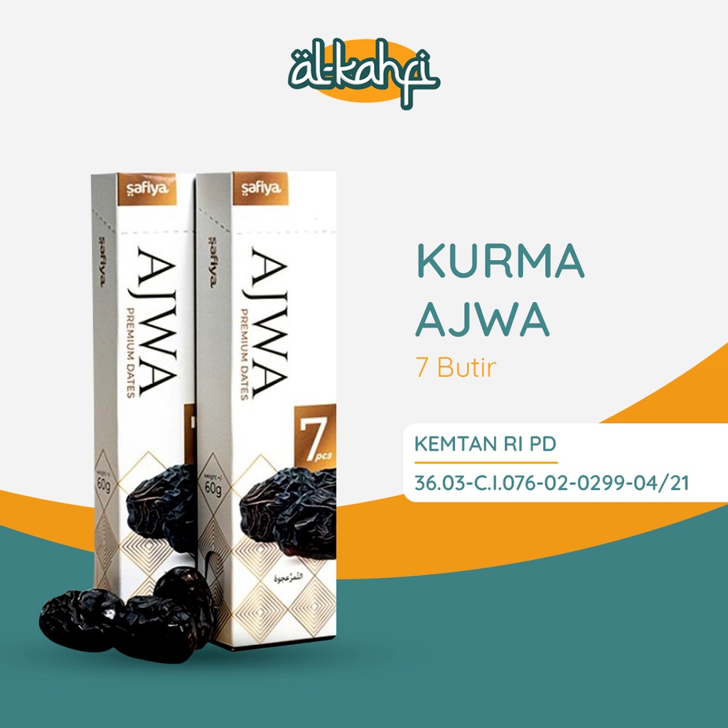 Kurma Ajwa 7 Butir | Kurma Nabi Premium Original Safiya