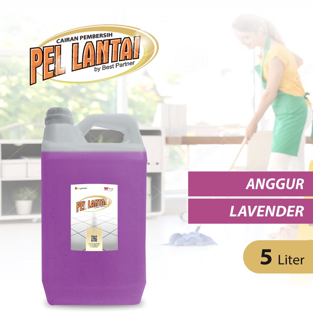 Pembersih Lantai Super Pel Wangi 5 Liter / Cairan Pembersih Lantai Aroma Wangi 5 Liter Jerigen