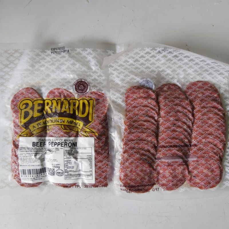 

Bernardi Beef Pepperoni 150 gram