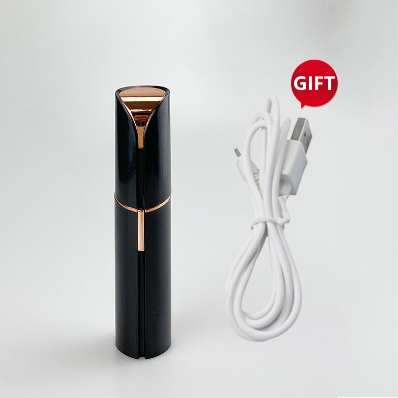 Mini Lady Shaver Pencukur Cukuran Bulu Rambut/Penghilang Bulu Women Hair Remover Elektrik Mini-Black - Charger