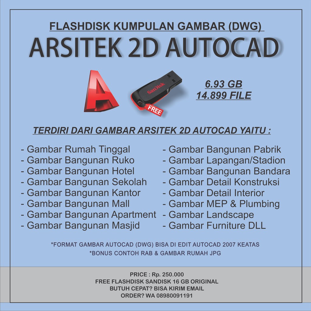 Flashdisk Gambar Arsitektur Autocad Dwg Shopee Indonesia Flashdisk Gambar Arsitektur Autocad Dwg Shopee Indonesia
