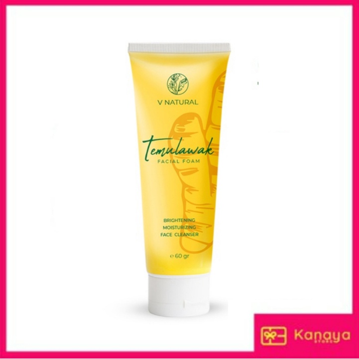 Facial Foam Temulawak V natural 100ml Ori Bpom