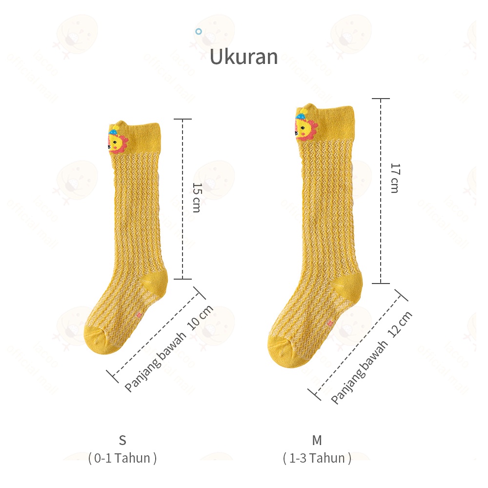 Lacoo Kaos kaki bayi anak panjang Kaus kaki bayi motif hewan lucu Baby socks