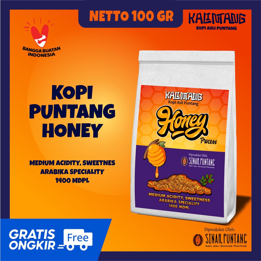 

BIJI KOPI BUBUK ARABIKA PUNTANG HONEY 100 GRAM