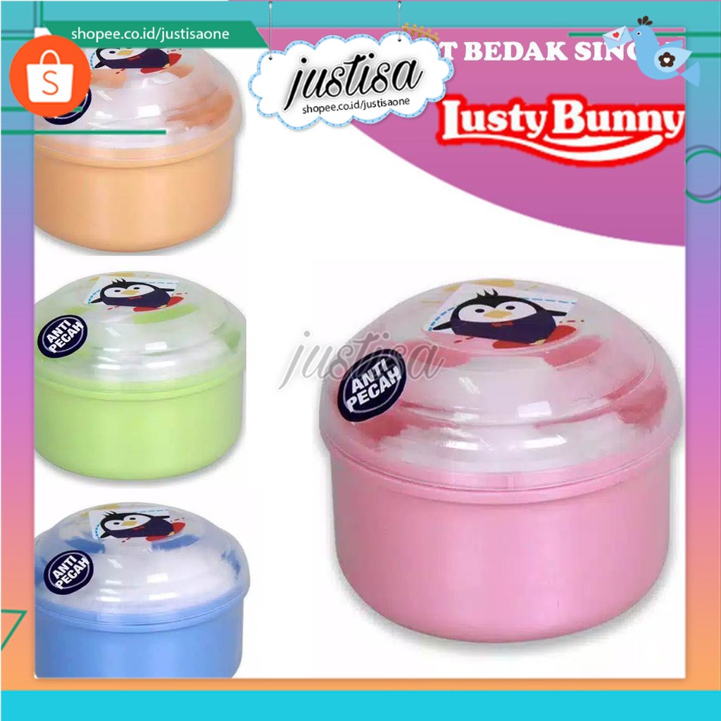 Promo !! SALE Tempat bedak bayi lusty bunny single/tempat bedak bayi murah/tempat bedak bayi single