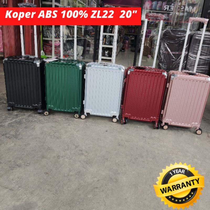 One Colour Set Koper ABS 100% TR022 20 inch Batok GARANSI 1 TAHUN koper ABS koper fiber koper plastik