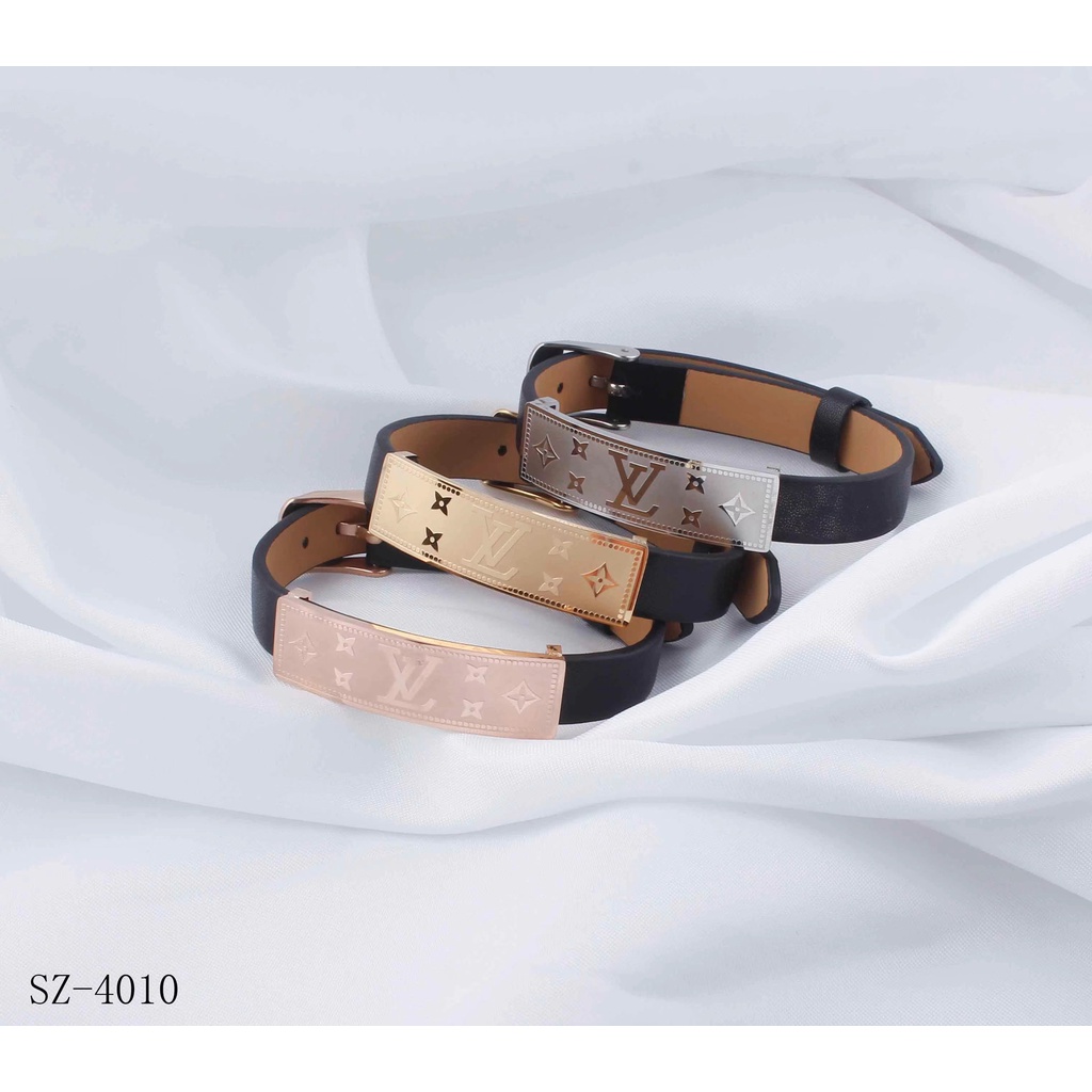 Titanium Gelang Kulit Perhiasan Fashion 4010